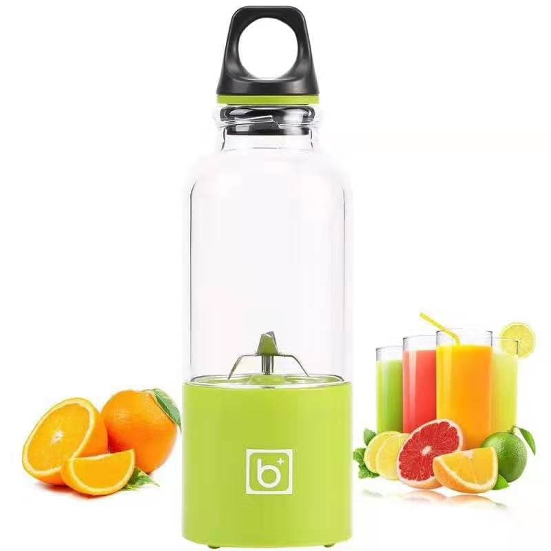 Jinsinto Mini Portable Blender, Fruit Blending Machine with 4 Blades for Travel and Household Accessories, USB Rechargeable Personal Blender Home/Office/School/Outdoor (Green)