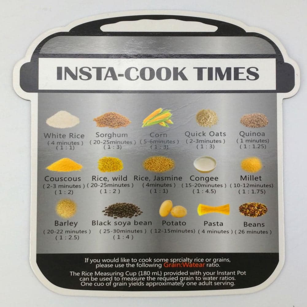 Dioche Cooking Time Sticker,Electric Pressure Cooker Cooking Schedule Sticker,Electric Pressure Cooker Cooking Schedule Magnetic Memo Sticker
