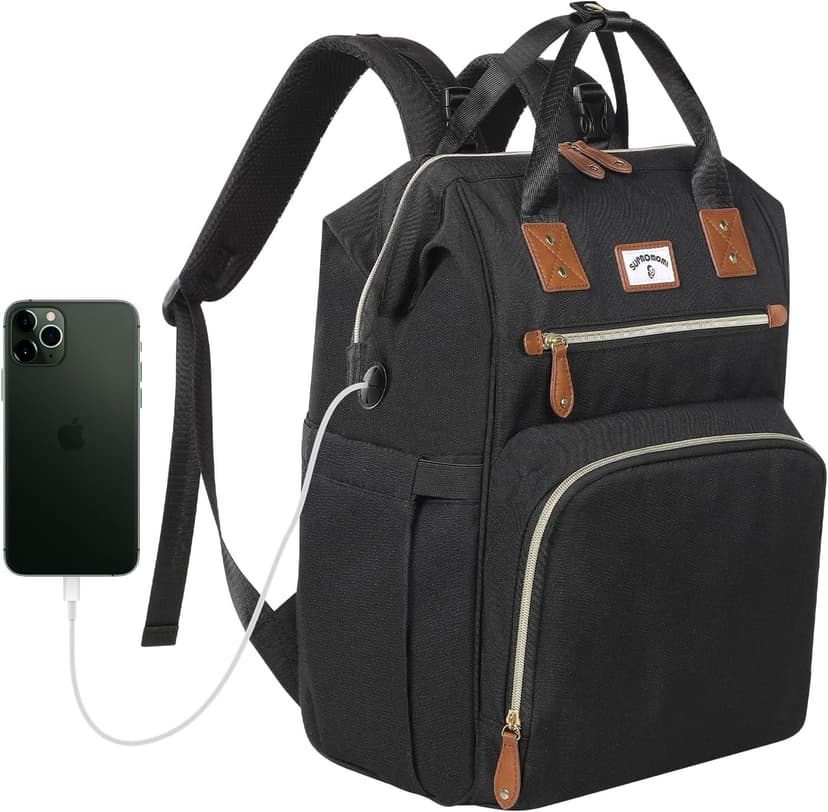 TEMOGU-Diaper Bag Backpack:Baby Bag Large Tote Diaper bag for Boys and Girls