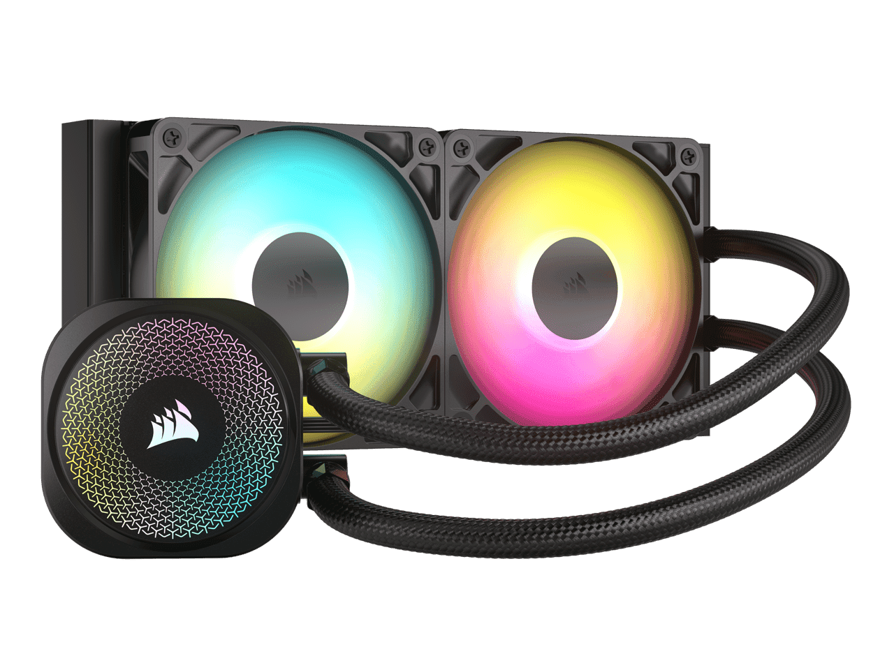 CORSAIR NAUTILUS 240 RS ARGB Liquid CPU Cooler – RS120 ARGB Fans – Fits Intel® LGA 1851, AMD® AM5/AM4 – Simple Daisy-Chain Connections - Direct Motherboard Connection