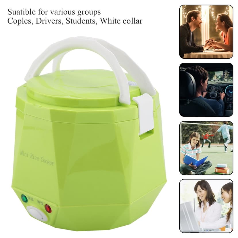 Electric Rice Cooker For Car Food Steamer Portable Rice Cooker Multifunctional Rice Cooker Electric Food Steamer 12V 100W 1.3 L Electric Portable Multifunctional Rice Cooker Food