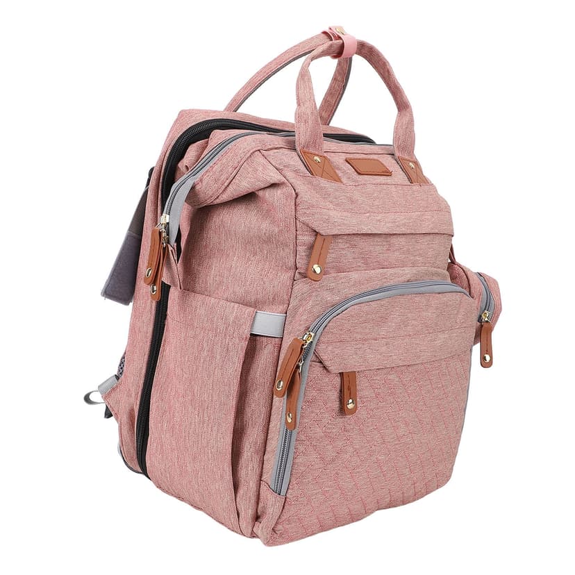 Foldable Diaper Bag Foldable Multifunctional Baby Diaper Backpack with USB Charging Port for Travel