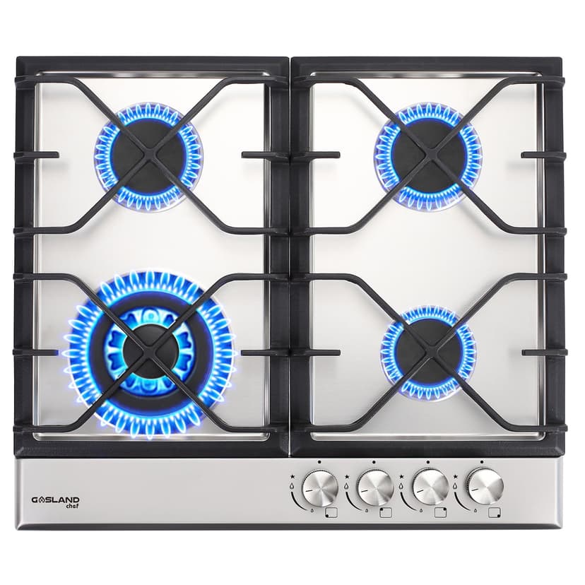 GASLAND 24" 4 Burners NG/LPG Convertible Gas Cooktop