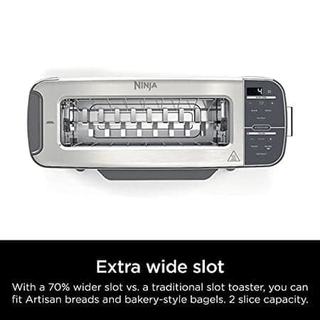Open Box - Ninja Foodi 1500 W 2-Slice Stainless Steel Toaster Oven