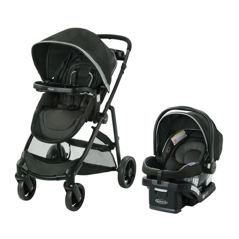 Graco Modes Element Travel System, 3-in-1 Baby Stroller and Car Seat Combo, Rear-Facing from 1.8-16 kg (4-35 lb)