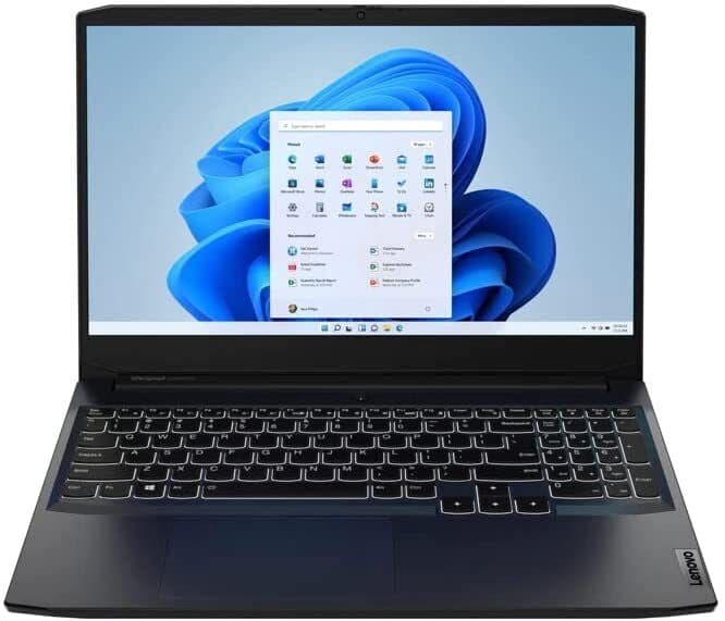 Refurbished (Good) Lenovo IdeaPad 3i 15.6" FHD Gaming Laptop (Intel Core i5-11300H, 8GB RAM, 256GB SSD, Windows 11, GeForce GTX 1650) - Shadow Black (82K1015CUS)