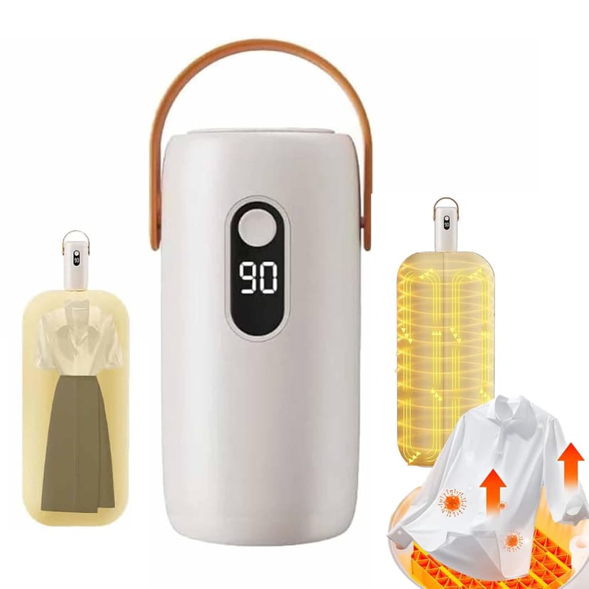 Mini Portable Foldable Clothes Dryer, Small Portable & Compact Clothes Dryer,Compact Electric Drying Machine with Dry Bag and Hook, Hanging Clothes Dryeies,Overheat Protection, For Travel