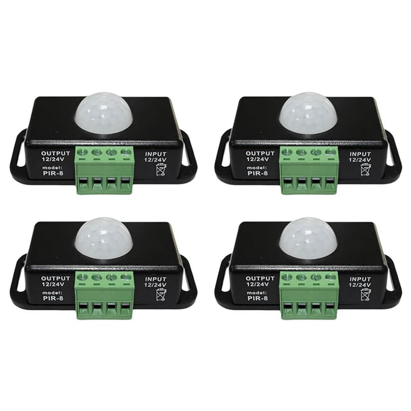 LED Motion Sensor 12V/24V DC, Motion Sensor Body Infrared Motion PIR Sensor Switch Automatic Wireless Light Bulbs Dimmer