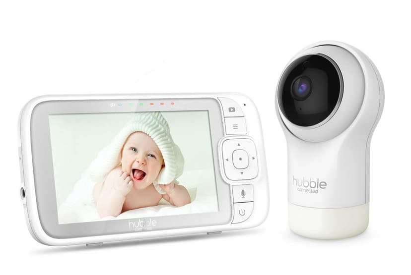 Hubble Nursery View Pro Baby Monitor - 5” Video Monitor with Pan, Tilt, Zoom - High Sensitivity Microphone, Two-Way Talk, 1000ft Range, Night Vision, Lullabies - Safe for Baby, Peace of Mind for Paren