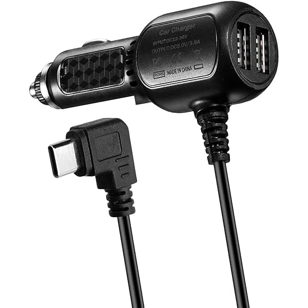 xixishop Dash Cam Type C Power Cable Adapter USB-C Port Dashcam Compatible for REDTIGER F7N /F7NP,WOLFBOXG840S G850 Dash Cam