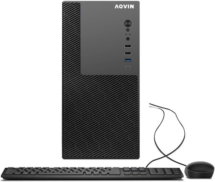AQVIN Business Home Desktop PC - Intel Core i7 Processor Up to 4.6 GHz 16GB DDR4 RAM 256GB SSD, WiFi Bluetooth - Windows 11 Pro - MTX60