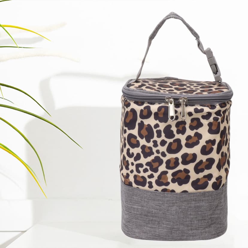 Breast Milk Cooler Travel Bag, Oxford Cloth Breastmilk Cooler Bag Baby Bottle Cooler Bag with Storage Pockets for Travel
