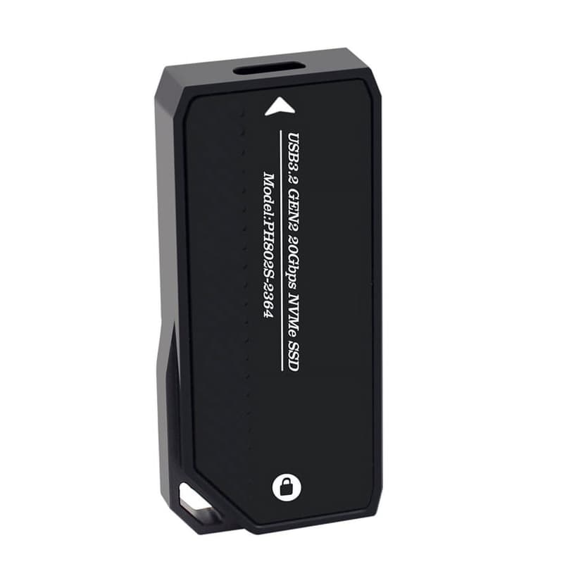 M.2 NVMe SSD Enclosure 20Gbps USB 3.0 Type C PCIe External Case USB3 M2 Storage Box Cover Solid State Hard Drive Disk,B