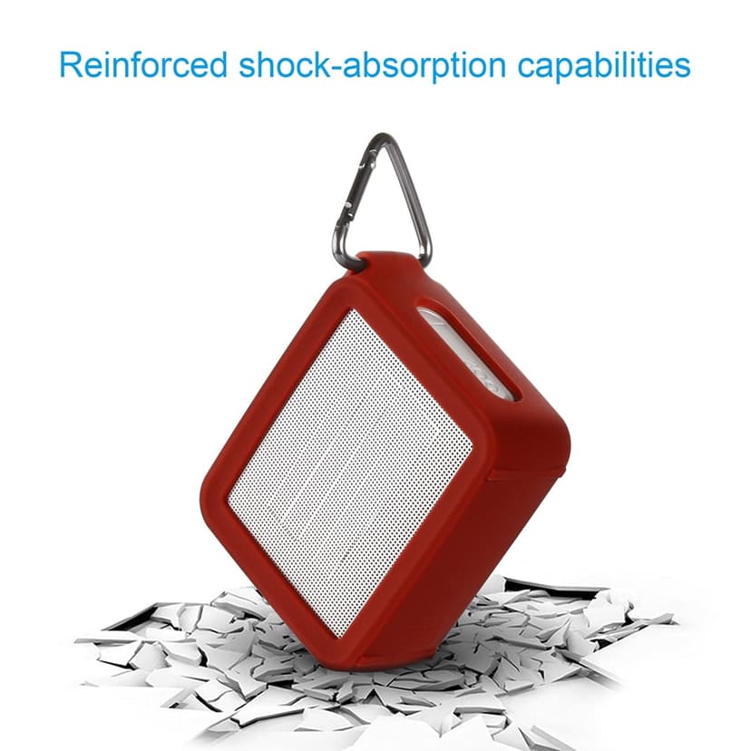 yingyy Bluetooth Speaker Cover Wireless Speaker speaker protector Soundbox Silicone Protector Replacement for JBL Go 2, Red