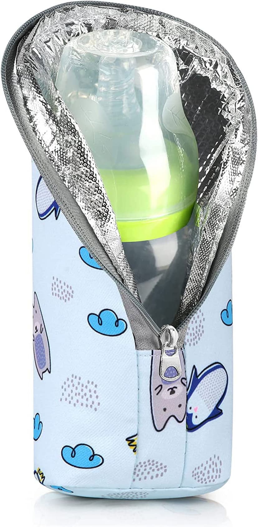 Baby Bottle Cooler Tote Bags, Insulated Breastmilk Cooler Bag, Nursing Bottle Cooler Warmer Bag for Nursing Mom Daycare Travel