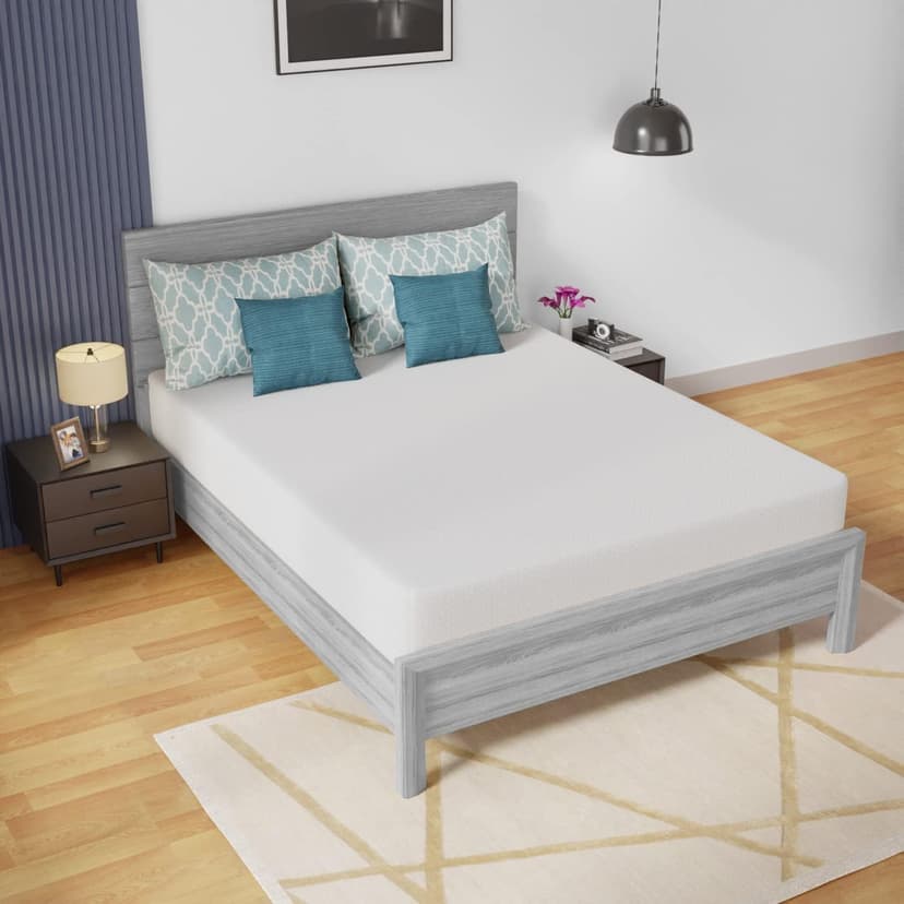 FDW Queen 10 Inch Medium-Firm Memory Foam Mattress, CertiPUR-US Certified, Wave Comfort, White