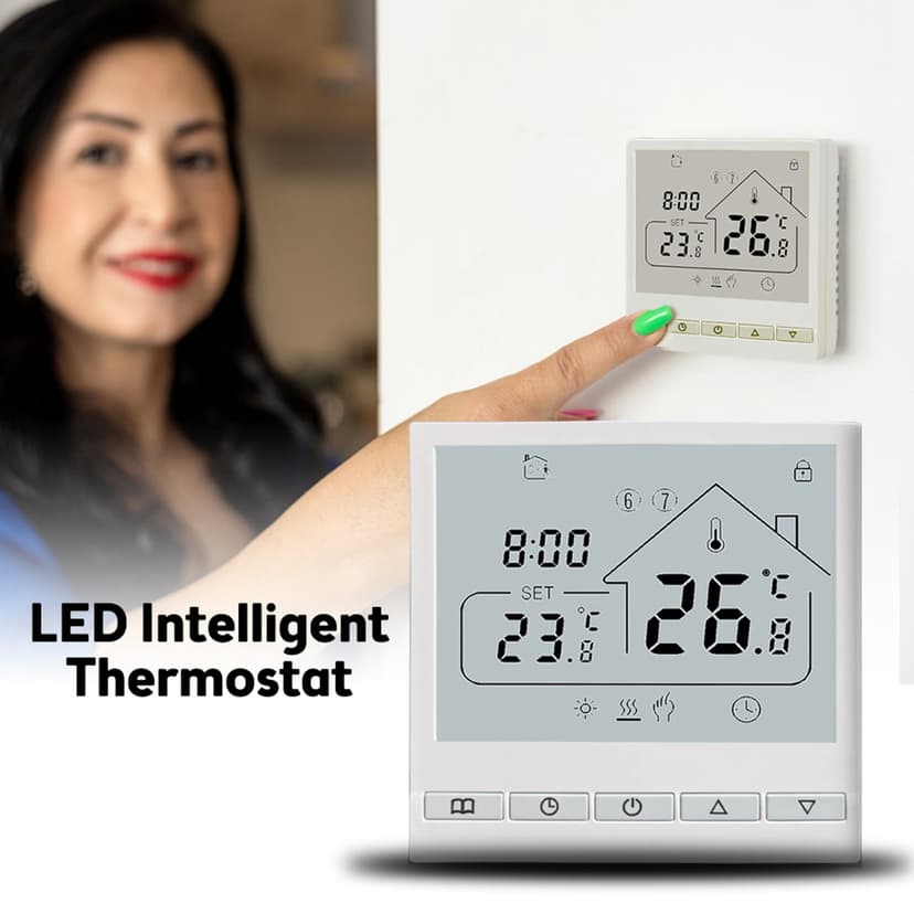 Smart Thermostat, Thermostat For House Programmable Thermostat with Touchscreen For Thermostat