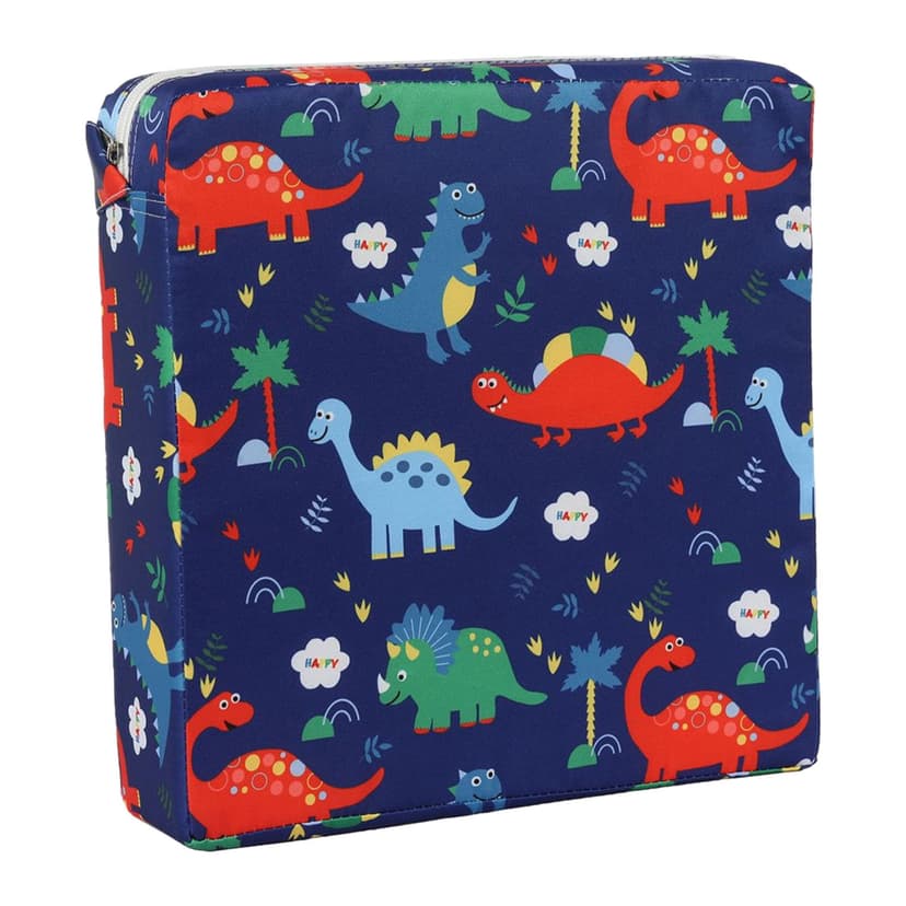 BCMMKLPP Booster Seat for Dining Chair - Toddler PU Washable with 2 Adjustable Straps Safety Buckle Kids Booster Seat for Dining Table, Portable Travel Increasing Cushion Booster Seat for Kid