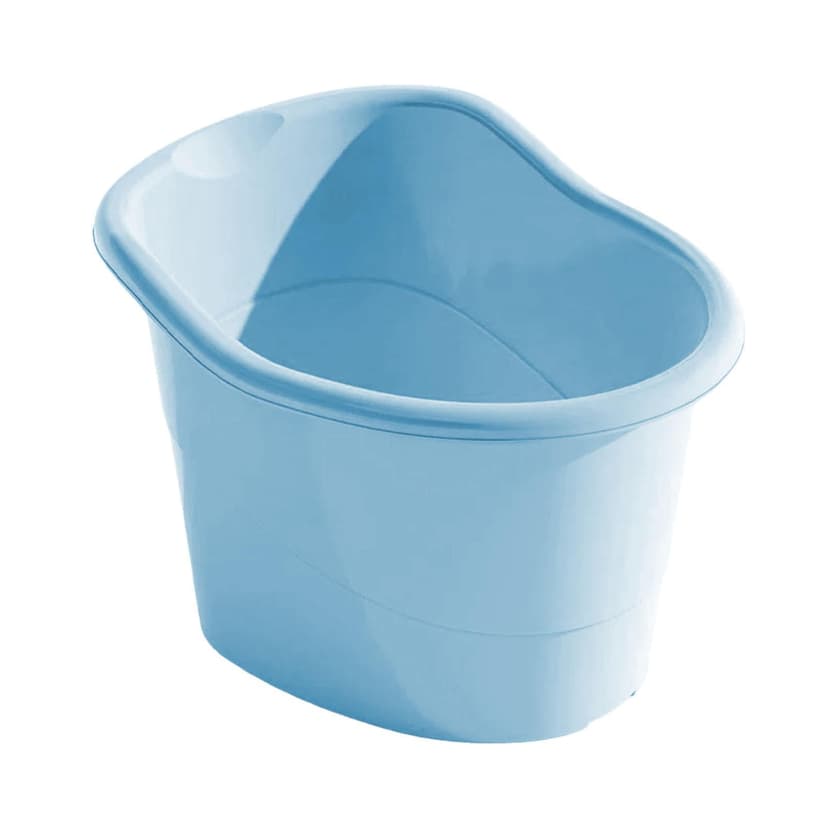 Lipstore Kids Bath Bucket Baby Shower Bucket Anti Slip Upright Bathing Seat Kids Bath Tub Sitting up for Gifts Boys and Girls Children Blue