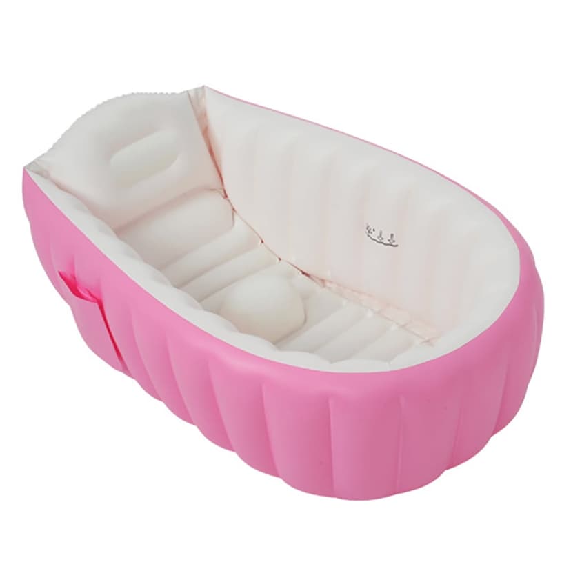 Bangcool Baby Inflatable Bathtub Thick Toddler Bathing Tub Mini Swimming Pool with Pocket