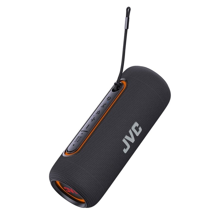 JVC SP-PA5BT - Wireless Portable Speaker, Waterproof, RGB Light, Black