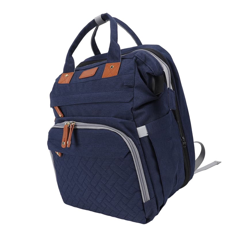 Foldable Diaper Bag Foldable Multifunctional Baby Diaper Backpack with USB Charging Port for Travel