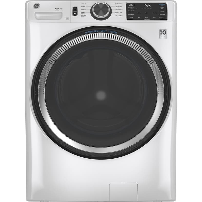 GE® 5.5 cu. ft. (IEC) Capacity Washer with Built-In Wifi White - GFW550SMNWW
