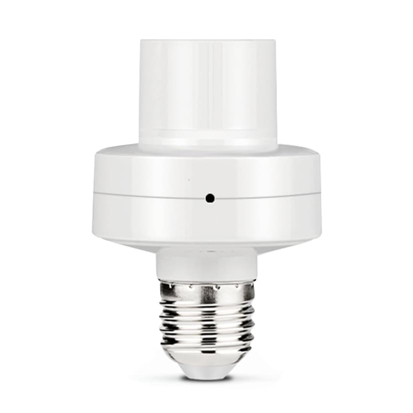 kurtrusly Smart WiFi Light Socket APP Remote Control E27 Lamp Holder Switch Screw-in Bulb Base Adapter Household Indoor Office Garage