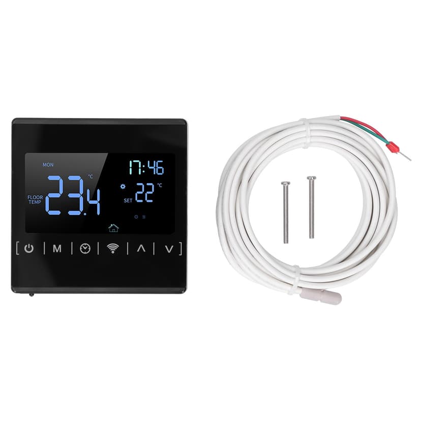 Floor Heating Controller, Touch Screen Wifi Programmable Thermostat Industrial Supplies For Heating Control