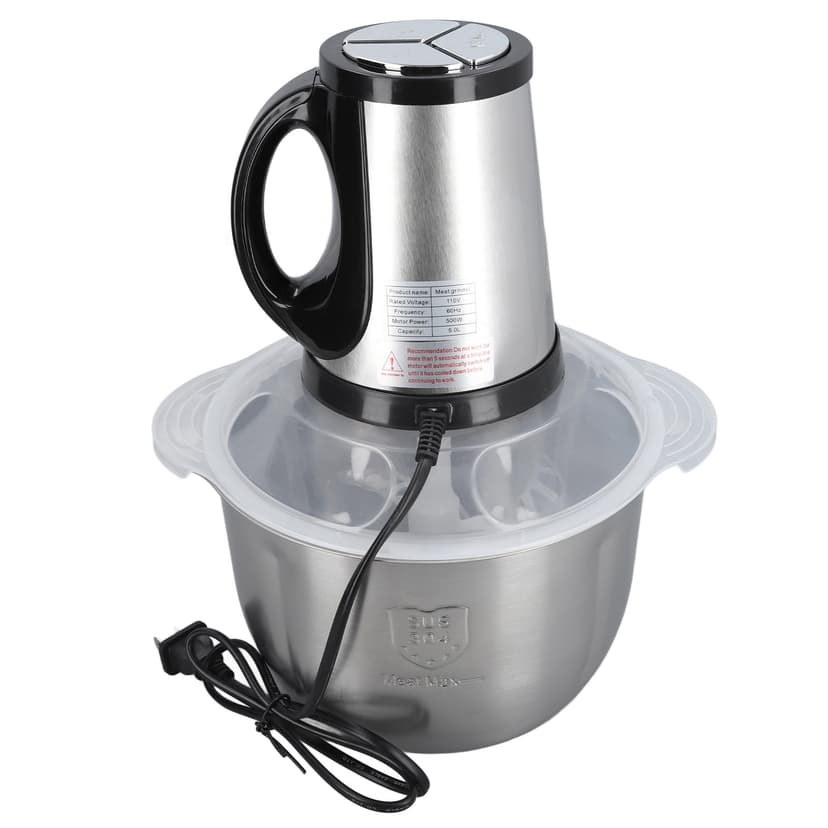 Food Processor, Electric Food Chopper Efficient 4L High Capacity for Vegetable