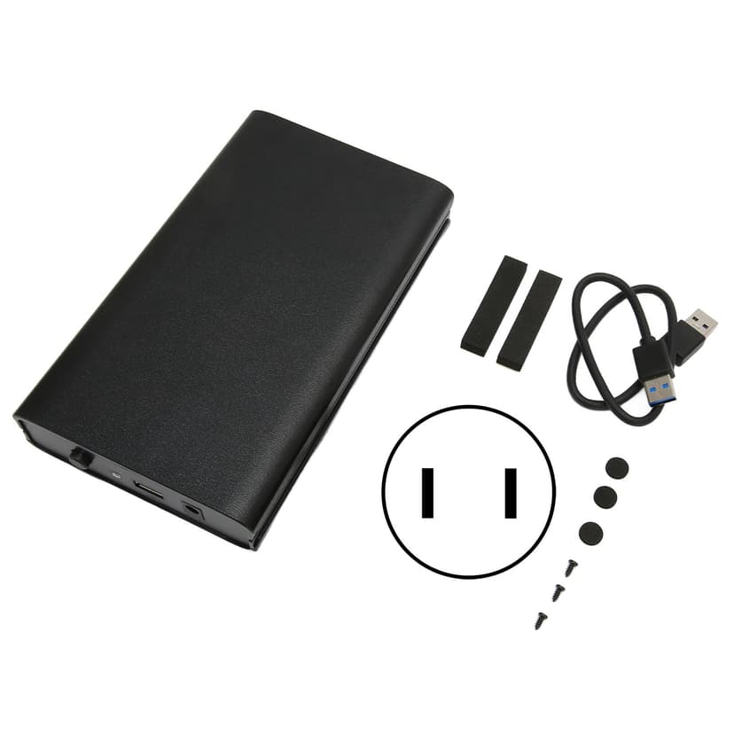 HDD Enclosure,3.5in 2.5in USB3.0 to External Hard Drive Hard Drive Enclosure Smooth Operation