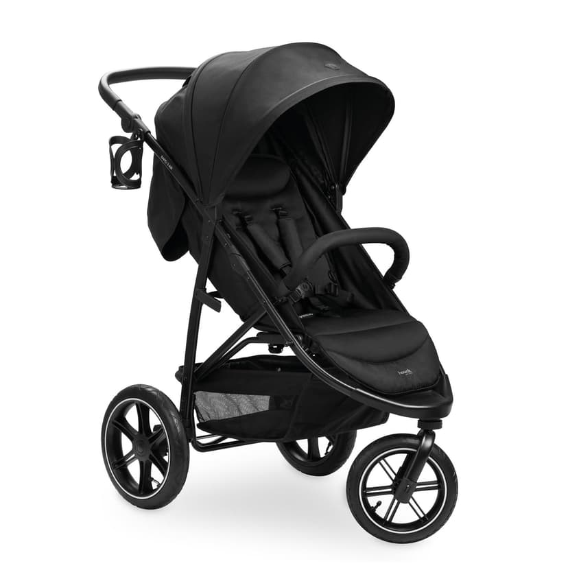 hauck Stroller Rapid 3 Air Reclining Seat, Compact Fold Stroller with Air Tires, Black