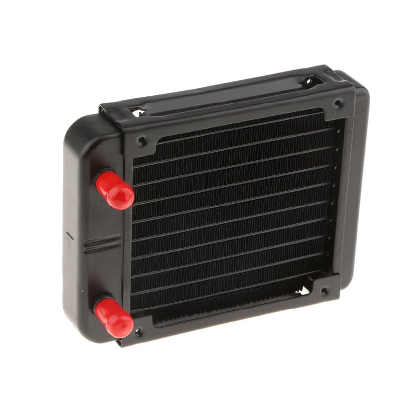 TISHITA 120mm Radiator Aluminum 10 Pipe Straight Treaded For Computer Liquid Cooling