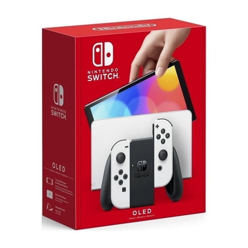 Restored Nintendo Switch OLED Model w/ White Joy-Con Console - International Spec (Functional in US) (Refurbished)