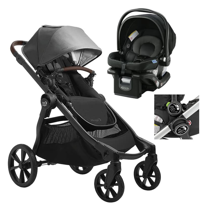 Baby Jogger City Select 2 Echo Stroller with Glider & Graco Gotham Car Seat Bundle