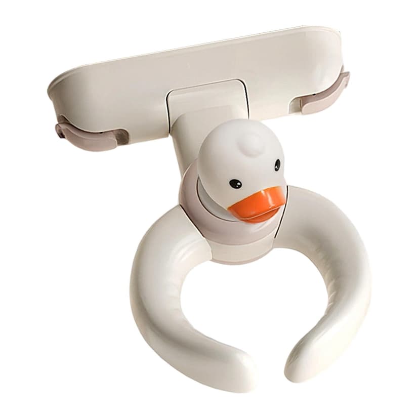 Lipstore Bath Standing Support Bath Hug Sounding Toy Comfortable Ergonomical Foldable with Handle with Suction Cups for Shower Infants Brown