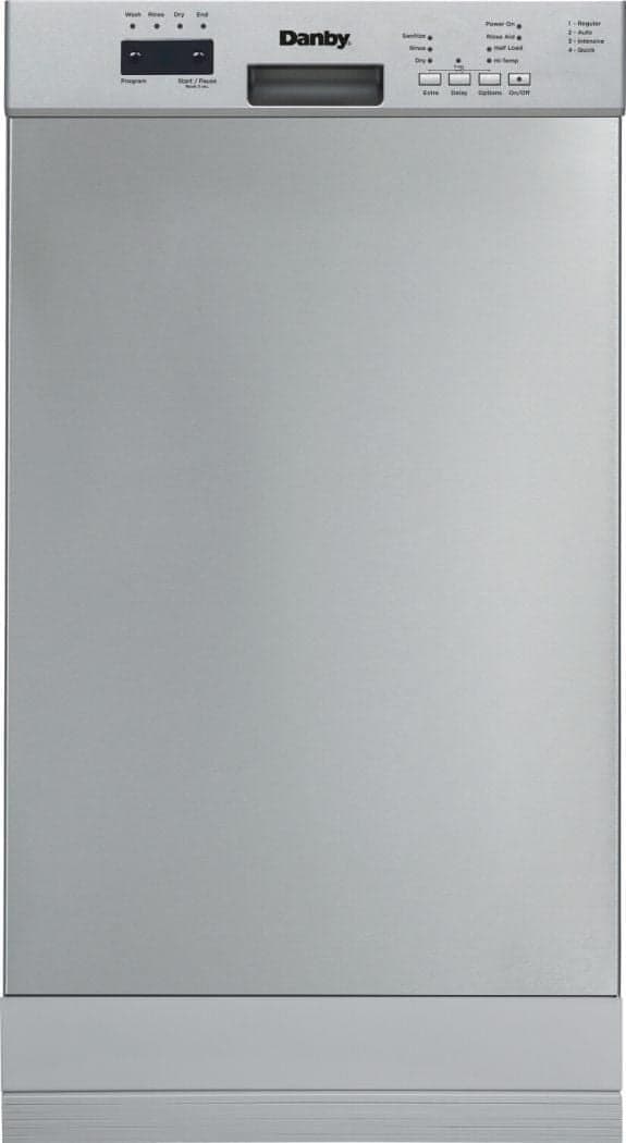 Danby DDW18D1ESS 18" Wide Built-in Dishwasher in Stainless Steel