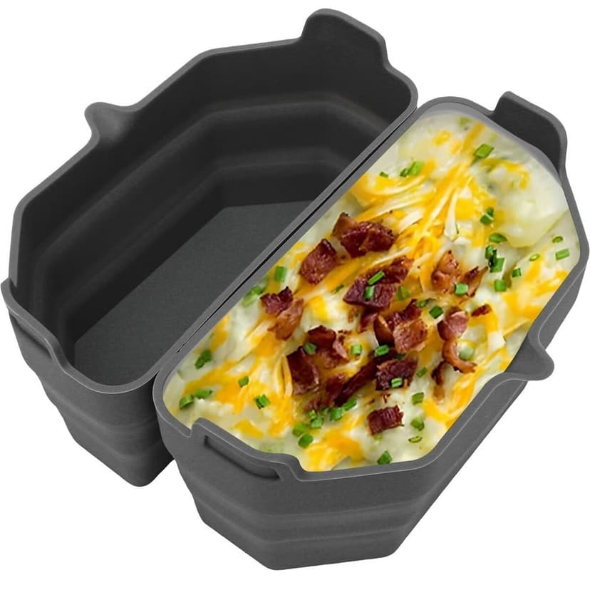2Pcs Slow Cooker Divider Liner Reusable Slow Cooker Divider Insert Leakproof Slow Cooker Silicone Insert Heat Resistant Cooker Divider Dishwasher Safe for 6QT Slow Cooker 20 x 9.8 x 10.5