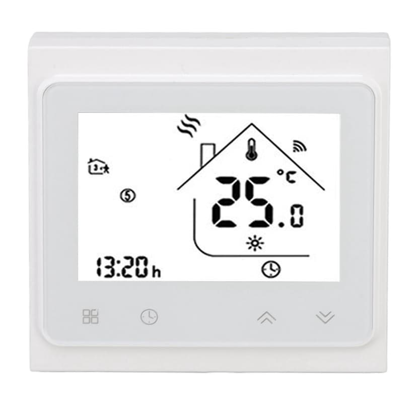 Smart Thermostat, Smart Digital Thermostat IP20 for Bedrooms for Water Heating for Zigbee
