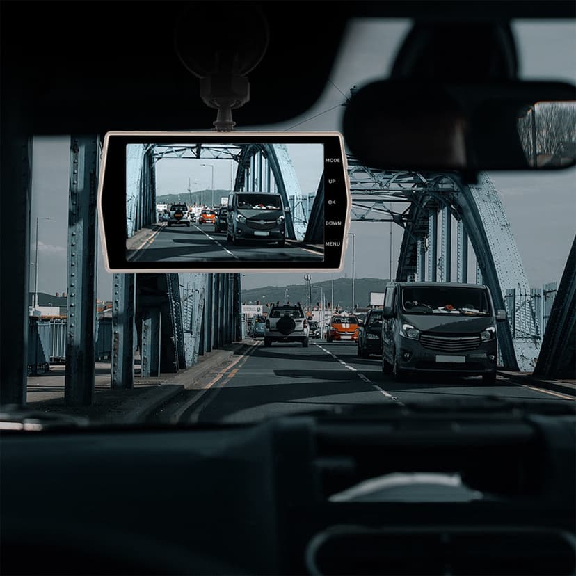 FHBVT 4-inch Dash Cam, 1080P HD, 170° Wide Angle, Night Vision, Motion Detection, G-Sensor, Parking Monitoring, Perfect for Cars Trucks SUVs Easy to Install Essential for Daily Driving Road Safety