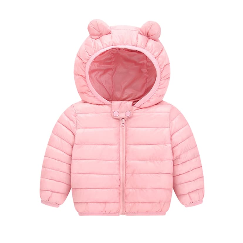 Toddler Baby Winter Coat Baby Boys Puffer Coat Bear Ears Cute Jackets Thicken Windproof Zipper Warm Outwear for Baby Infant Baby Girl Jacket Little Boys Girls Clothes 2-3 Years