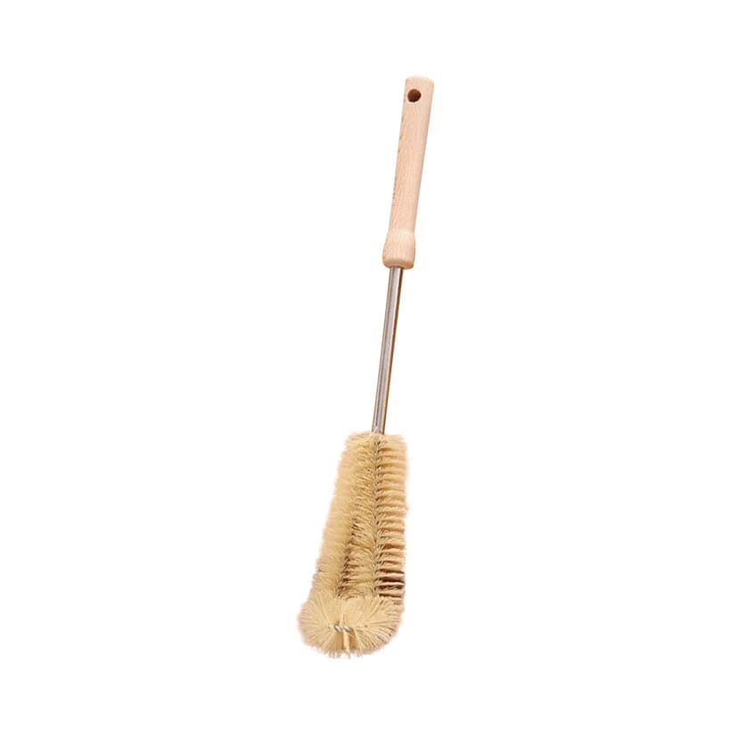 XIANXIAN Bottle Brush Cleaner Long Wooden Handle Water Bottle Cleaning Brush Natural Bristle Kitchen Scrub Bottle Brush for Baby Bottle, Cup, Jug, Teapot, Pot