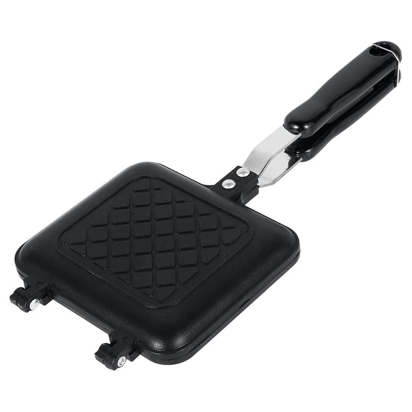 PENGXIANG Double Side Bread Frying Pan Non Stick Barbecue Plate Multiple Purposes Sandwich Toaster Mold Heat-resistant Toastie Waffle Maker for Kitchen