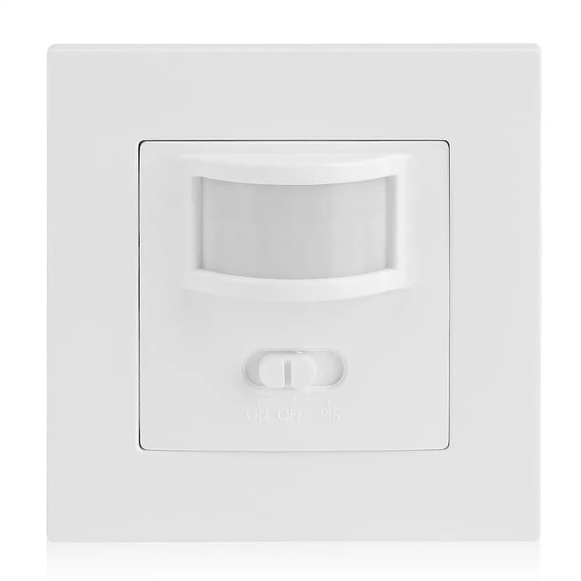 Wall Mounted PIR Motion Sensor Light Switch Suitable for LED Lamp Bulbs