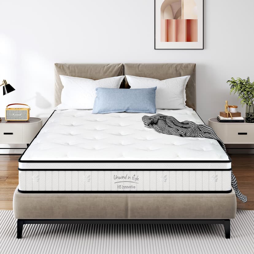 GOWE Full Mattress 10 Inch, Memory Foam Mattress with Pocket Spring, Soft & Comf Our mattress is made without harmful chemicals, ensuring a safe and healthy sleeping environment for you and your fa