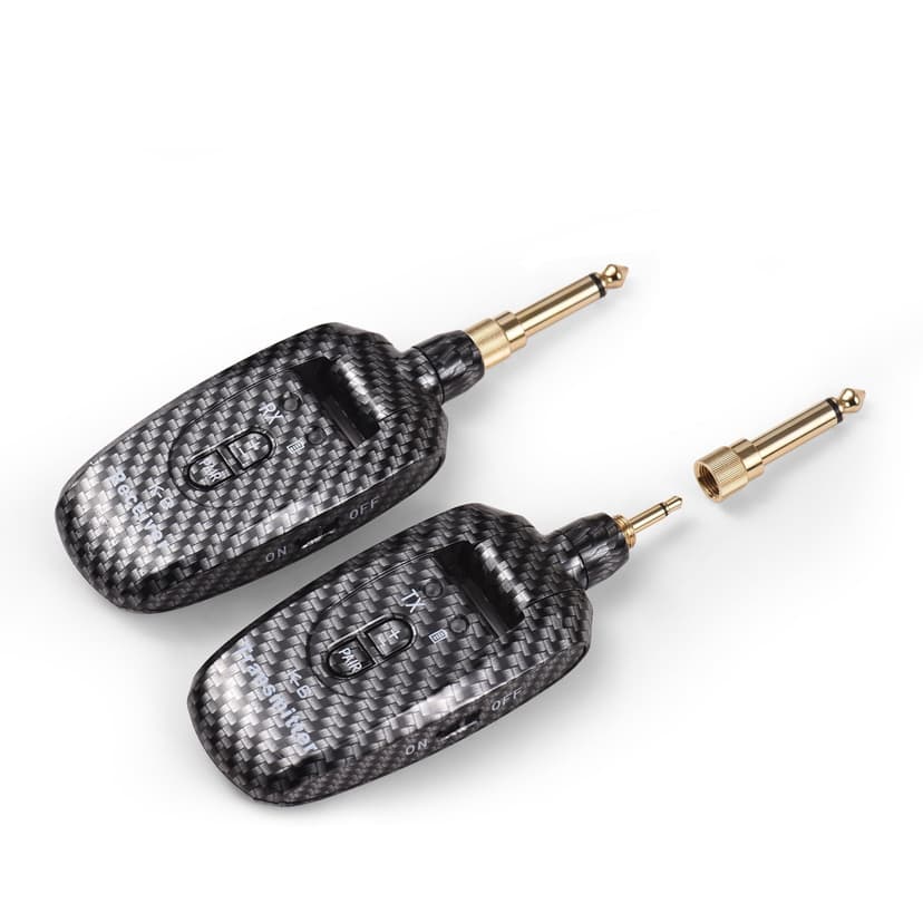 Zootealy 2.4GHz Wireless Guitar Transmission System with Rechargeable Lithium Battery - Low Latency, Plug and Play, 50m Range - KT-6