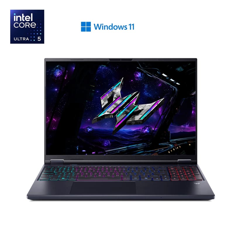 Acer Predator Helios Neo 16 AI PHN16-73-704R 16", Intel Core U7 255HX, NVIDIA GeForce RTX 5070, 16GB DDR5, 1TB SSD, Abyssal Black, Gaming Laptop