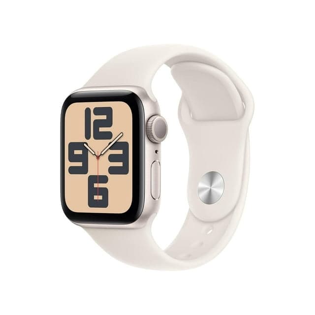 Restore Apple Watch SE (2nd Generation) GPS 40mm Smartwatch with Starlight Aluminium Case with Starlight Sport Band S/M - Open Box