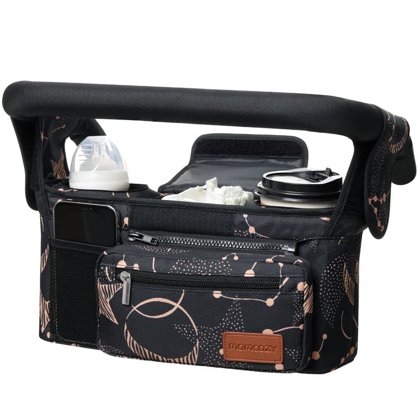 Momcozy Universal Stroller Organizer with Cup Holders Fits Strollers, Large Capacity for Baby Essentials, Starry Sky