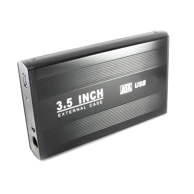 axGear 3.5 in USB 2.0 High Speed External SATA HDD Hard Drive Disk Case Enclosure Box